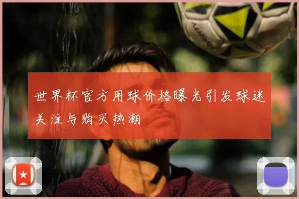 世界杯官方用球价格曝光引发球迷关注与购买热潮
