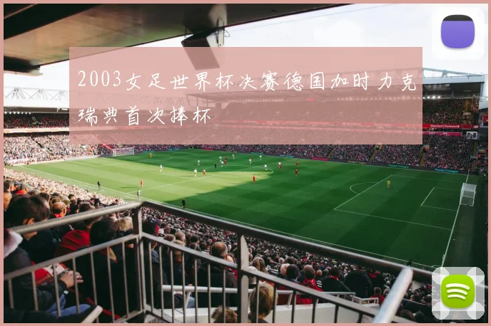 2003女足世界杯决赛德国加时力克瑞典首次捧杯